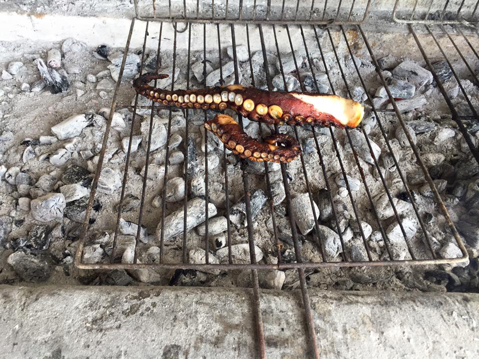 laura-davis-greece-santorini-grilling-octopus