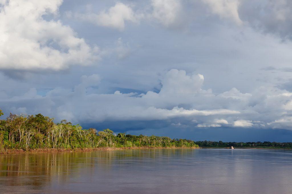 Amazon river landscape in Brazil