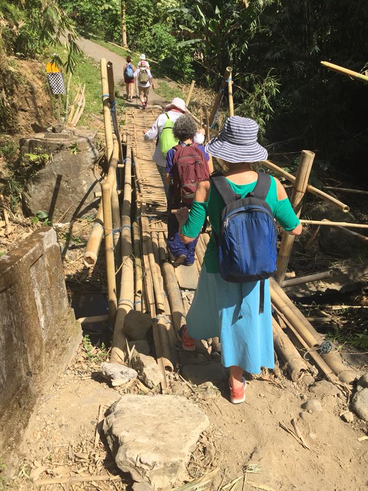 LD Bali VV bamboo bridge crossing