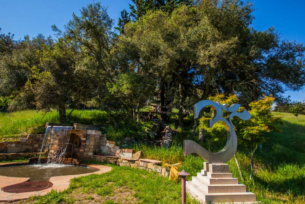 Om Park Fountain, Mount Madonna, Watsonville, Caifornia