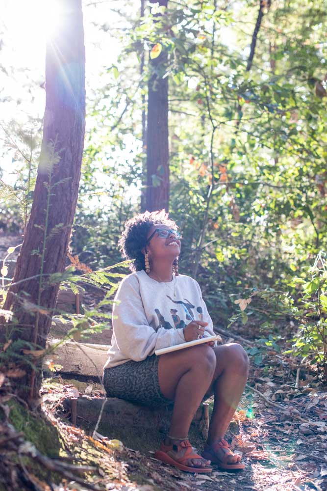 Journaling at Mount Madonna, Watsonville, California