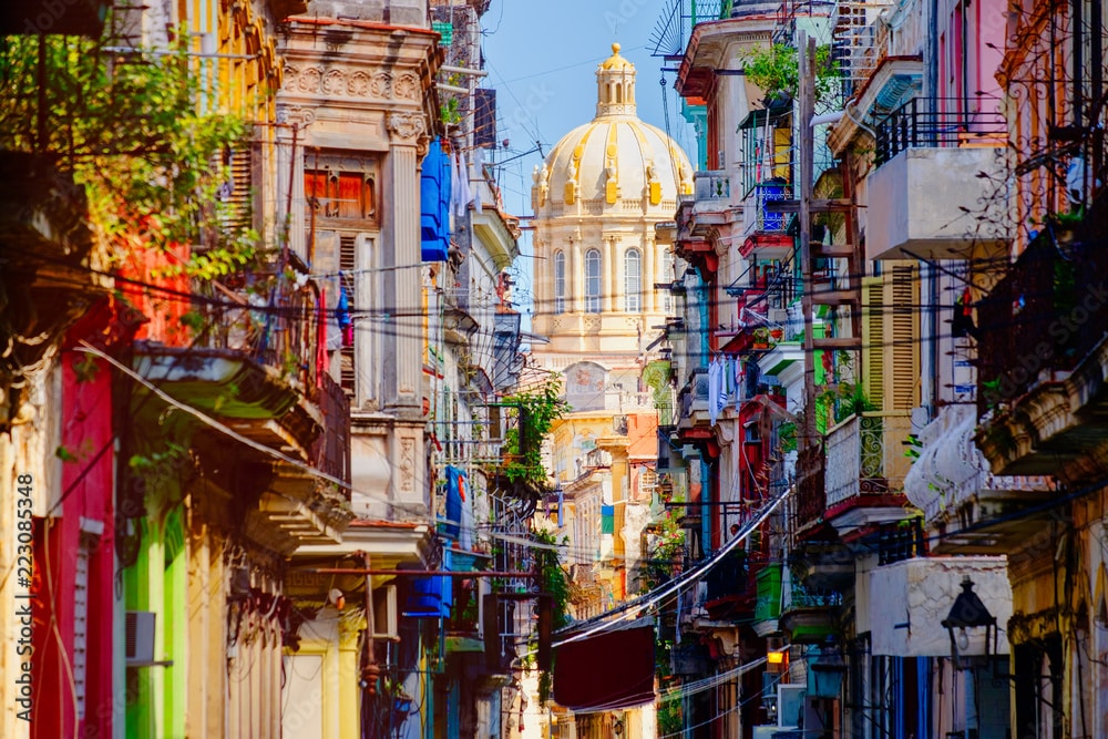 AdobeStock_223085348_Preview Old Havana with a view toward the Presidential Palace | Photo by kmiragaya