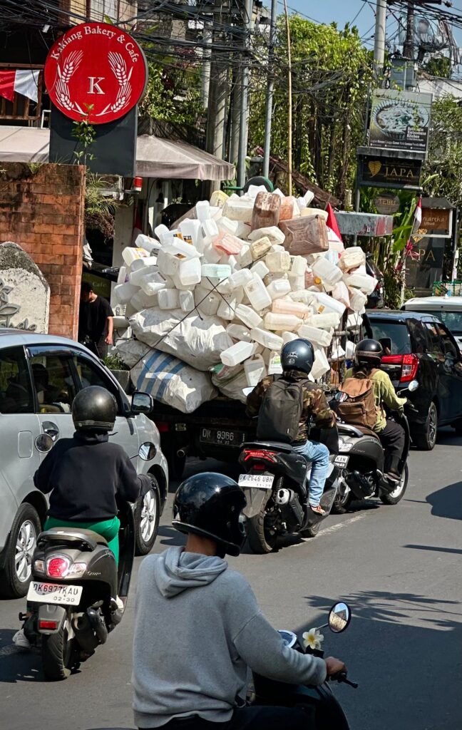 Balinese recycling? Photo by Laura Davis