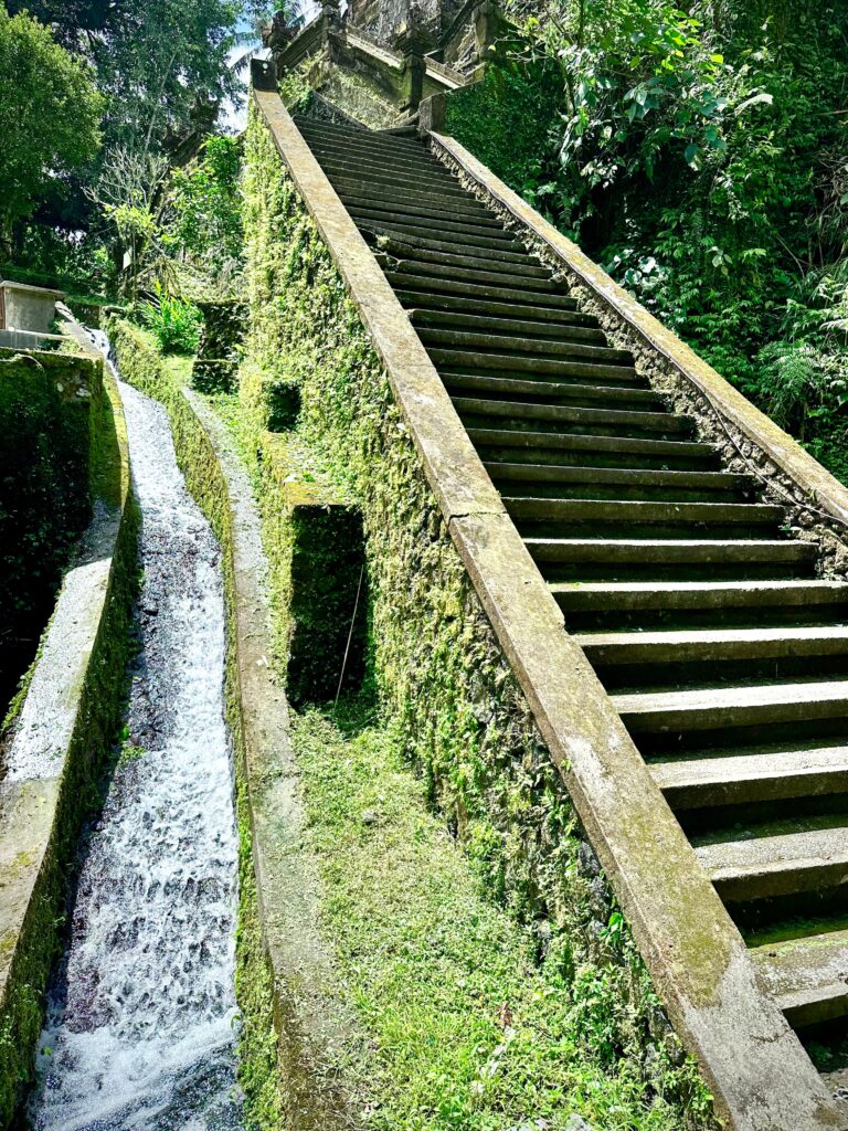 Steps and sacred water, photo by Laura Davis