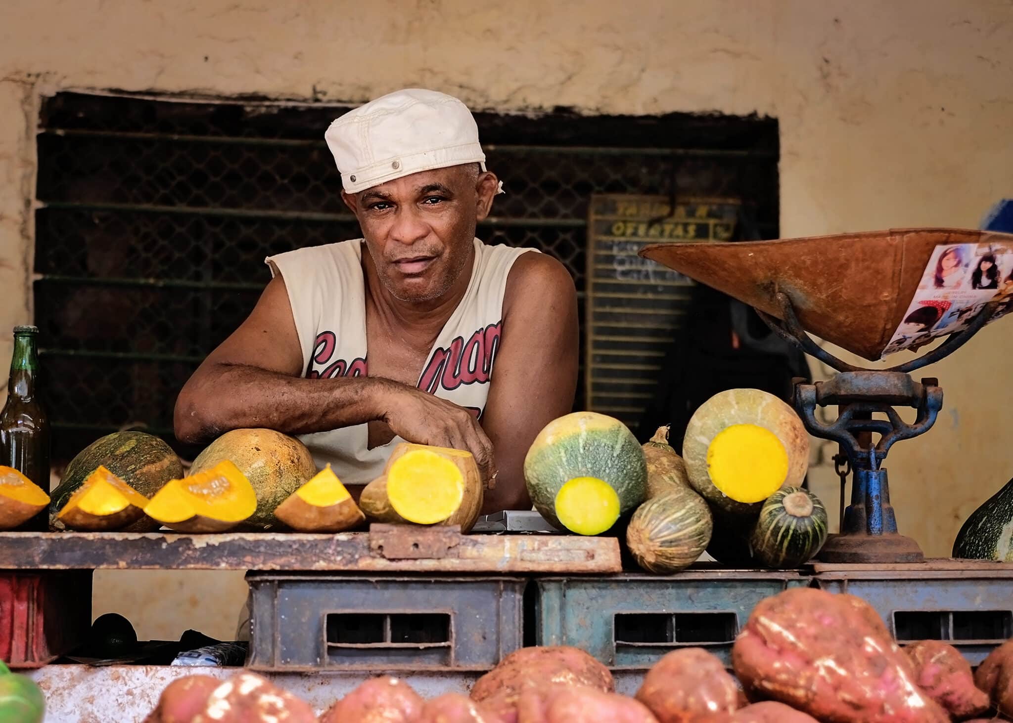 Fruit seller. Photo by Elaine Aragon.
